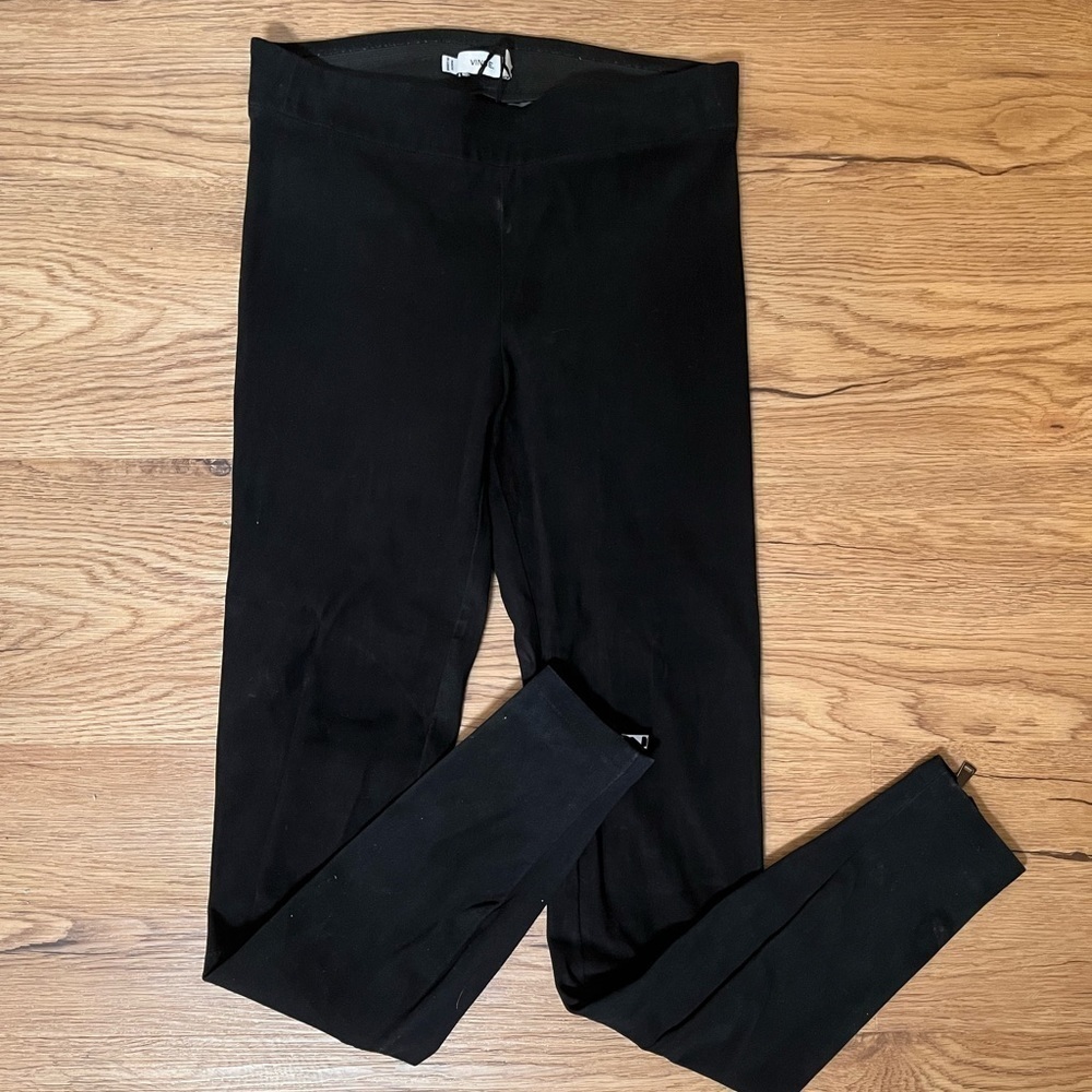 VINCE| LAMB LEATHER SUEDE PULL ON NUBUCK PANTS